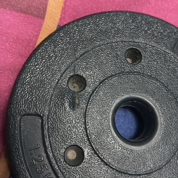 2 1.25kg/2.7lb Weight Plate Disks For Barbell / Dumbbells - Picture 4 of 5